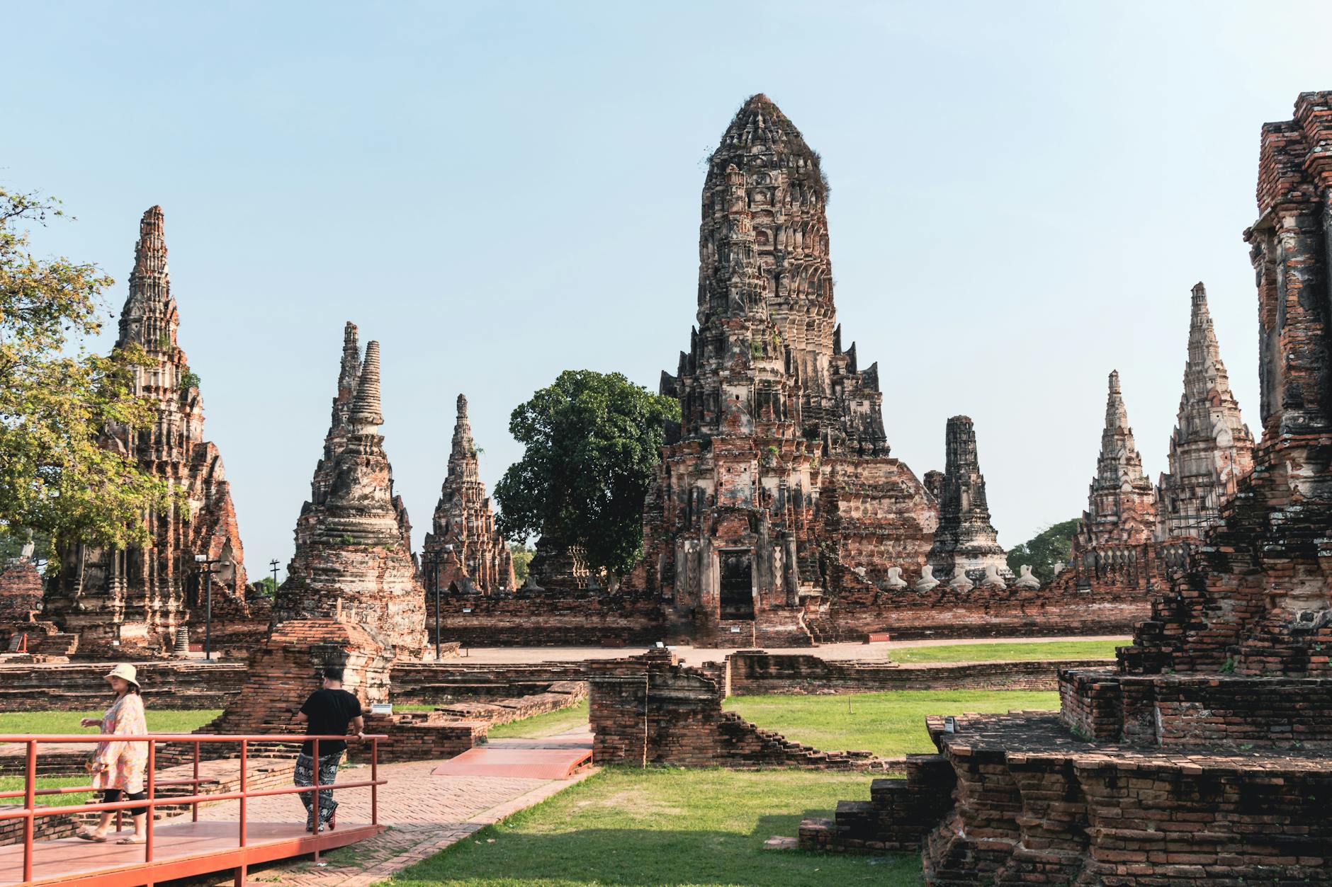 Ruinas del templo Wat Chaiwatthanaram en Ayutthaya, Patrimonio de la Humanidad UNESCO en Tailandia