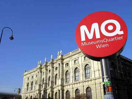 Museums Quartier Wien La fachada principal