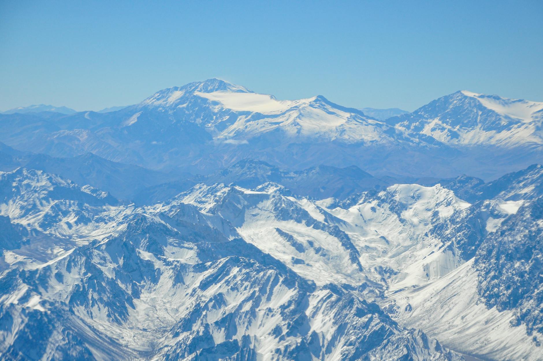 Cordillera de los Andes en Mendoza, Argentina