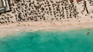 Playa caribeña de Punta Cana en la costa este de República Dominicana