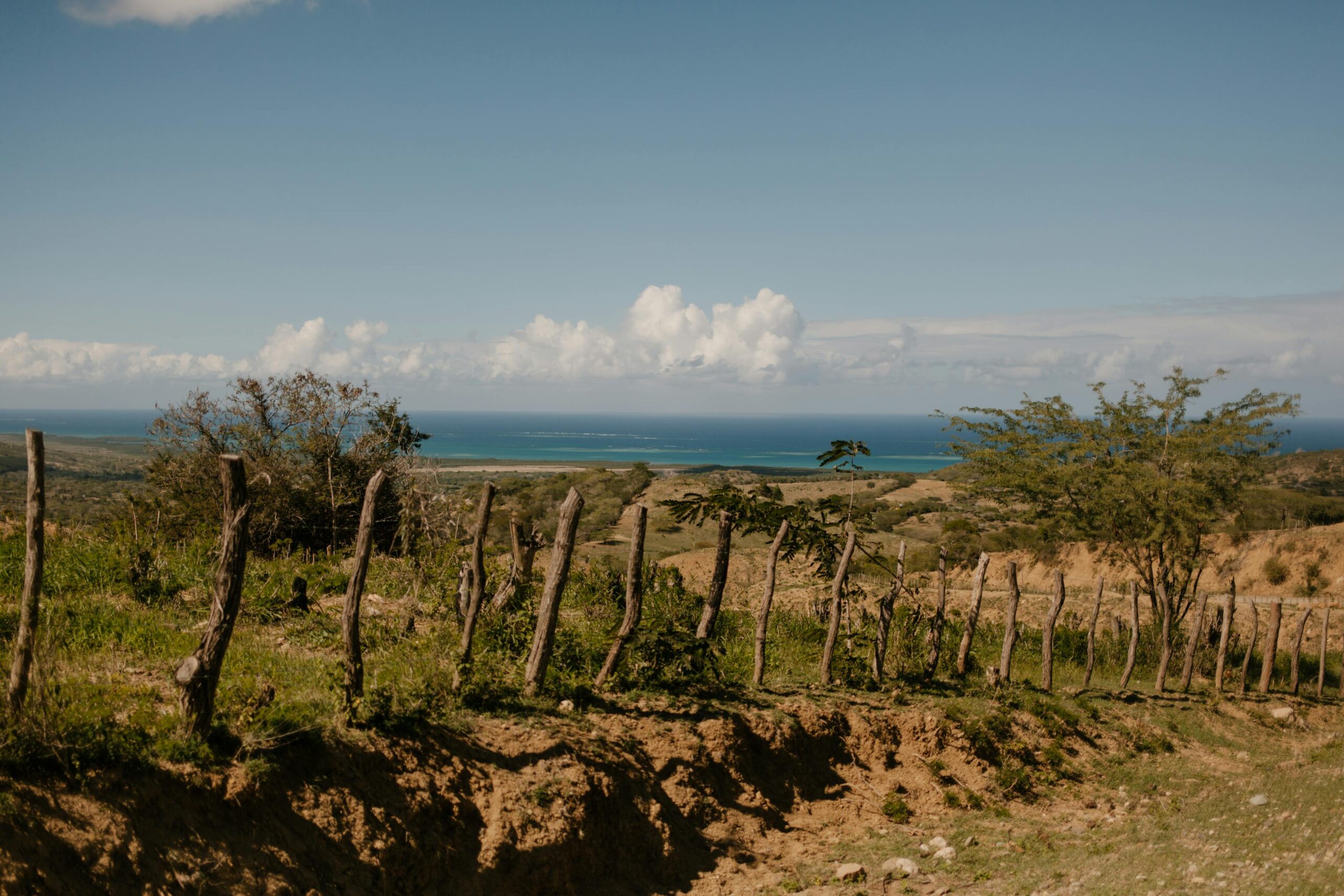 Paisaje costero de Barahona en la costa sur de República Dominicana