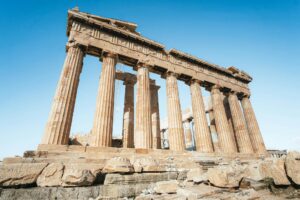El Partenón en la Acrópolis de Atenas