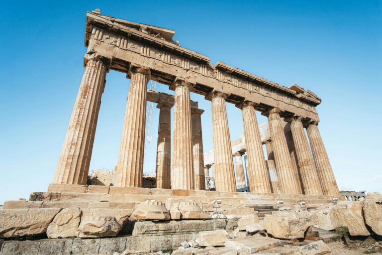 El Partenón en la Acrópolis de Atenas