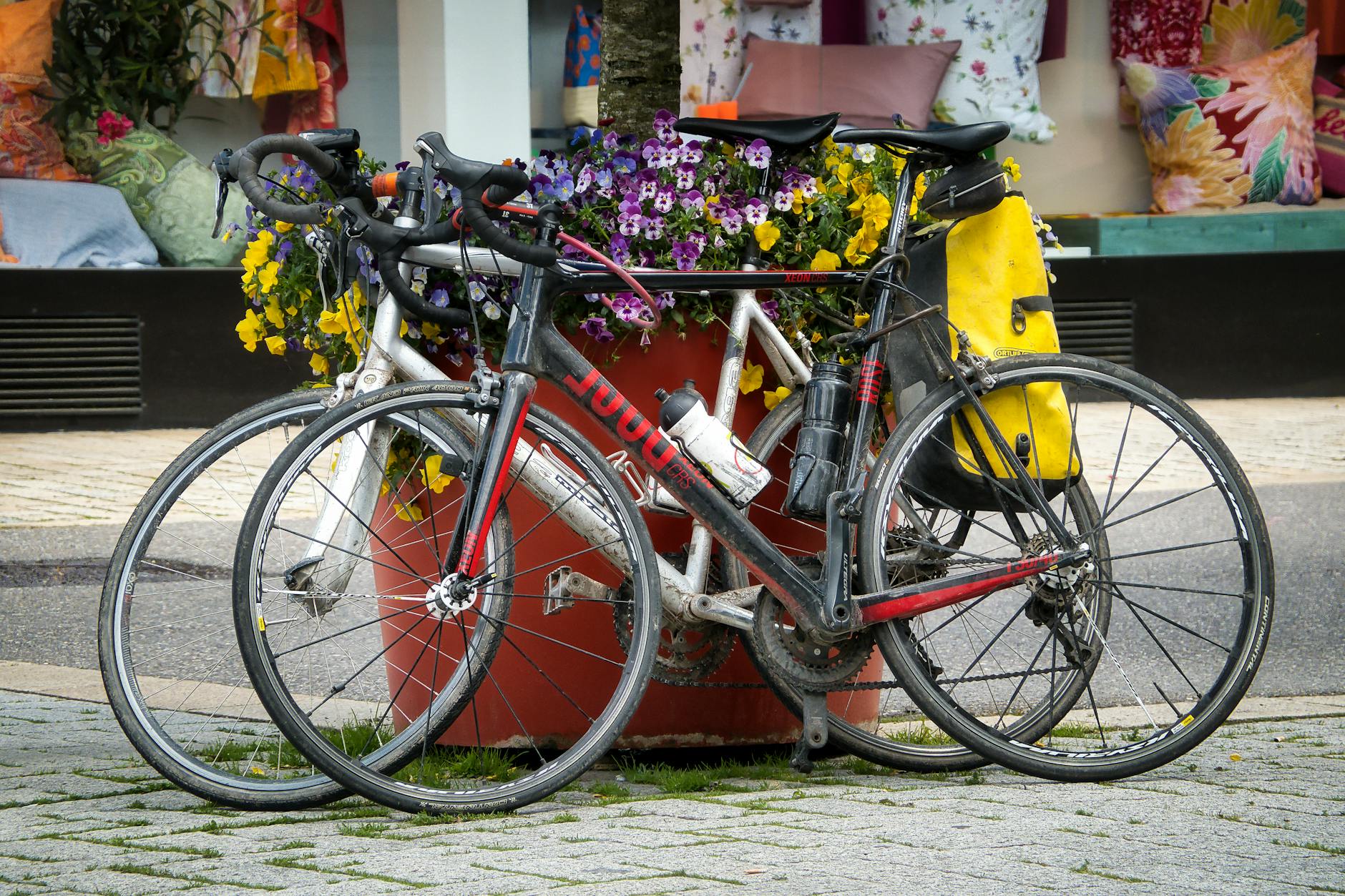 Ciclista recorriendo ruta panorámica en Europa