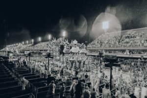 Bailarinas de samba en el desfile del carnaval de Río de Janeiro