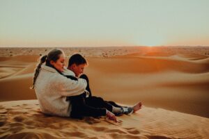 Dunas del Sahara en Túnez cerca de Tataouine