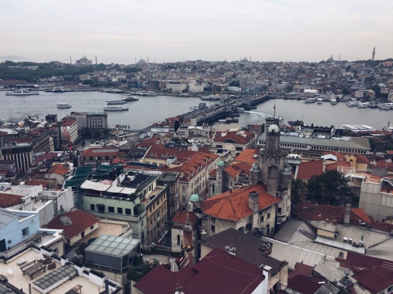 Home Elementor 9 Skyline de Estambul con la Mezquita Azul y Santa Sofía al atardecer