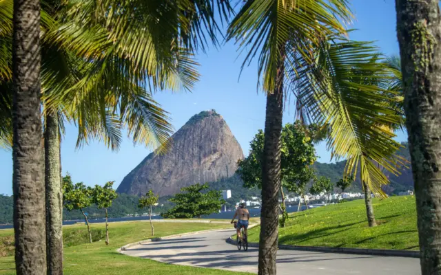 Vista panorámica de Río de Janeiro desde el Corcovado