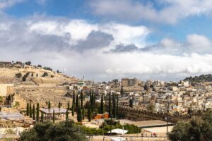 Vista panorámica del horizonte histórico de Jerusalén