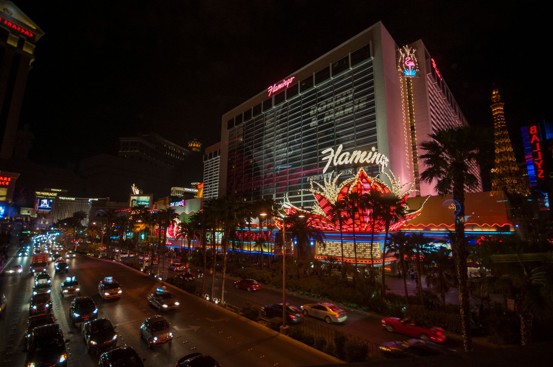 Vista aérea de Las Vegas y sus grandes hoteles casino