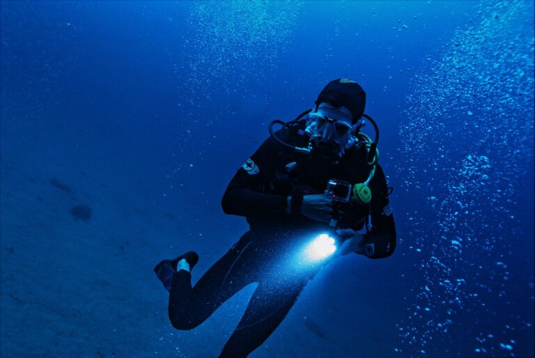 Home Elementor 6 vista submarina con luz filtrándose desde la superficie del océano