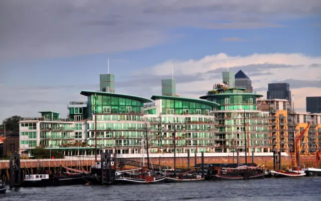 West India Quay en los Docklands de Londres