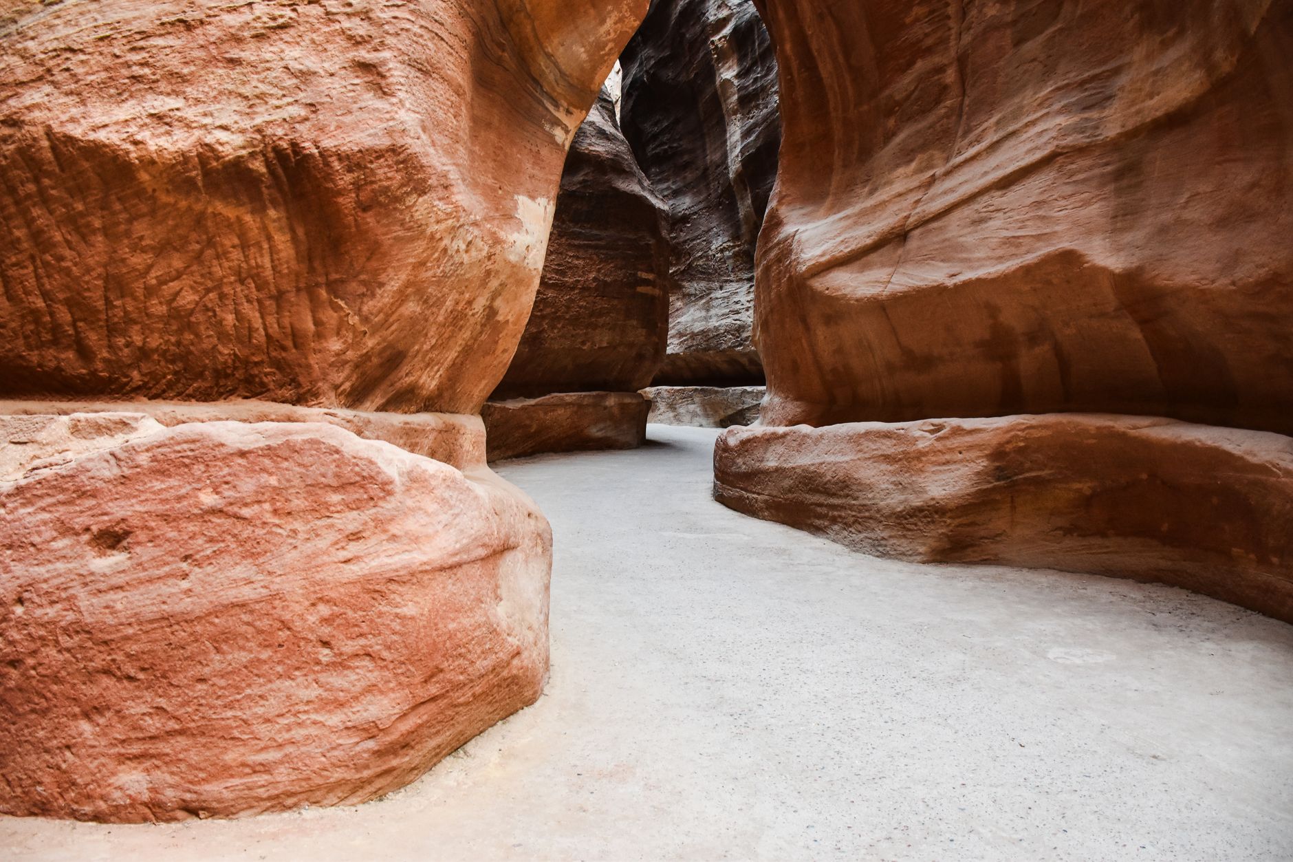 El Siq, el cañón de entrada a Petra en Jordania