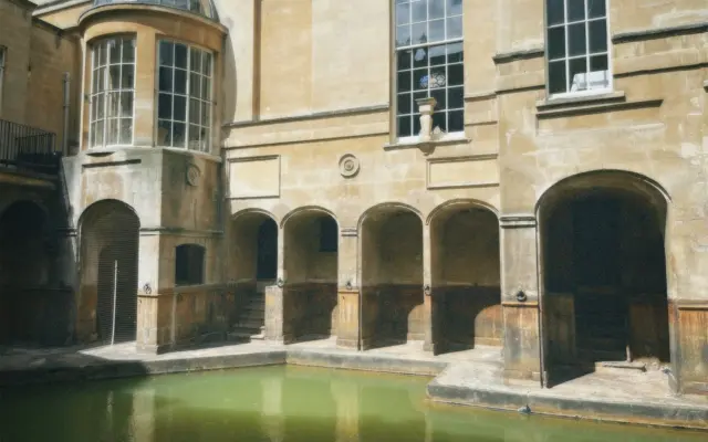 Las Termas Romanas (Roman Baths) en la ciudad de Bath, Inglaterra