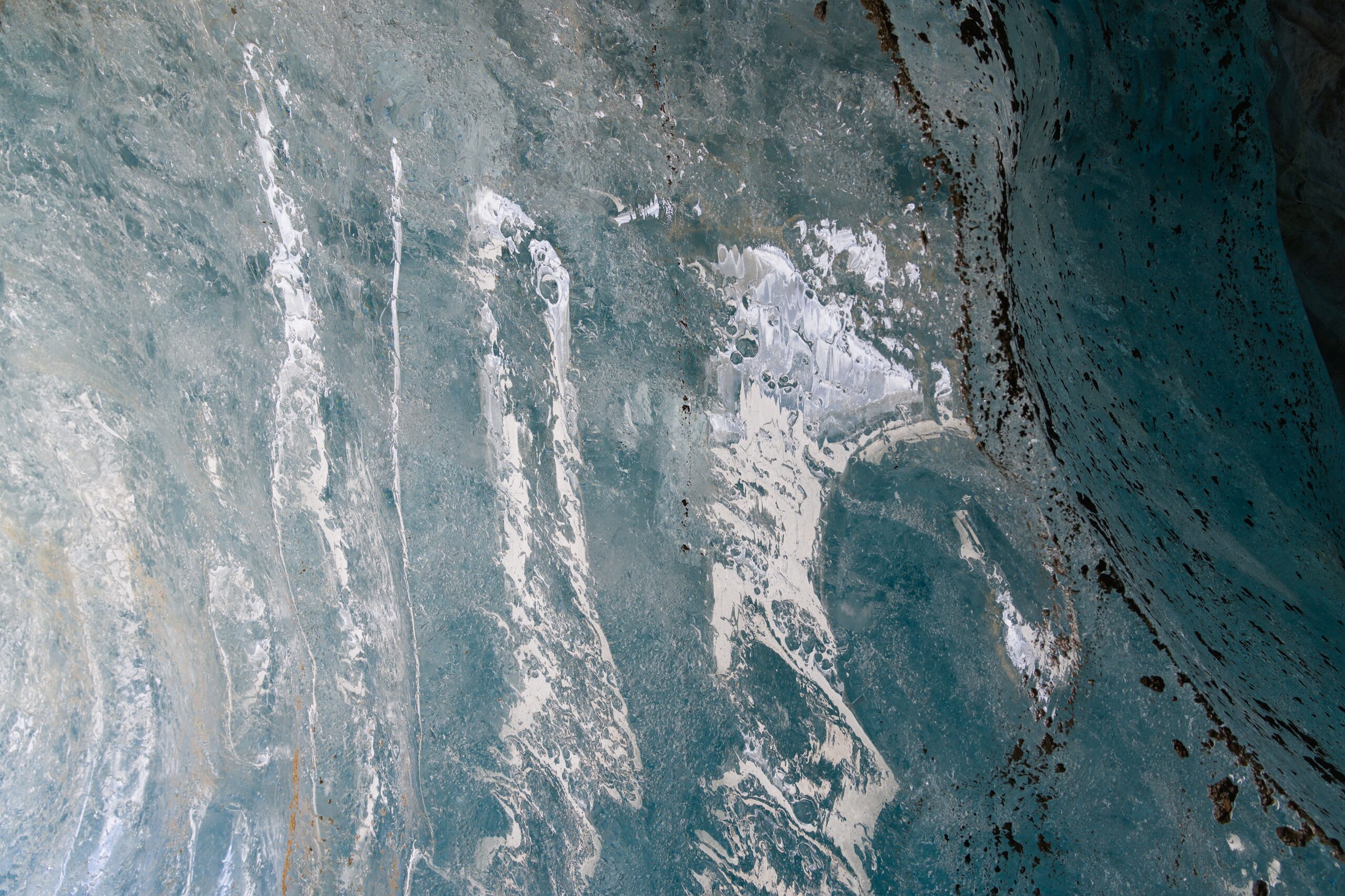 Textura azulada del hielo del glaciar Perito Moreno