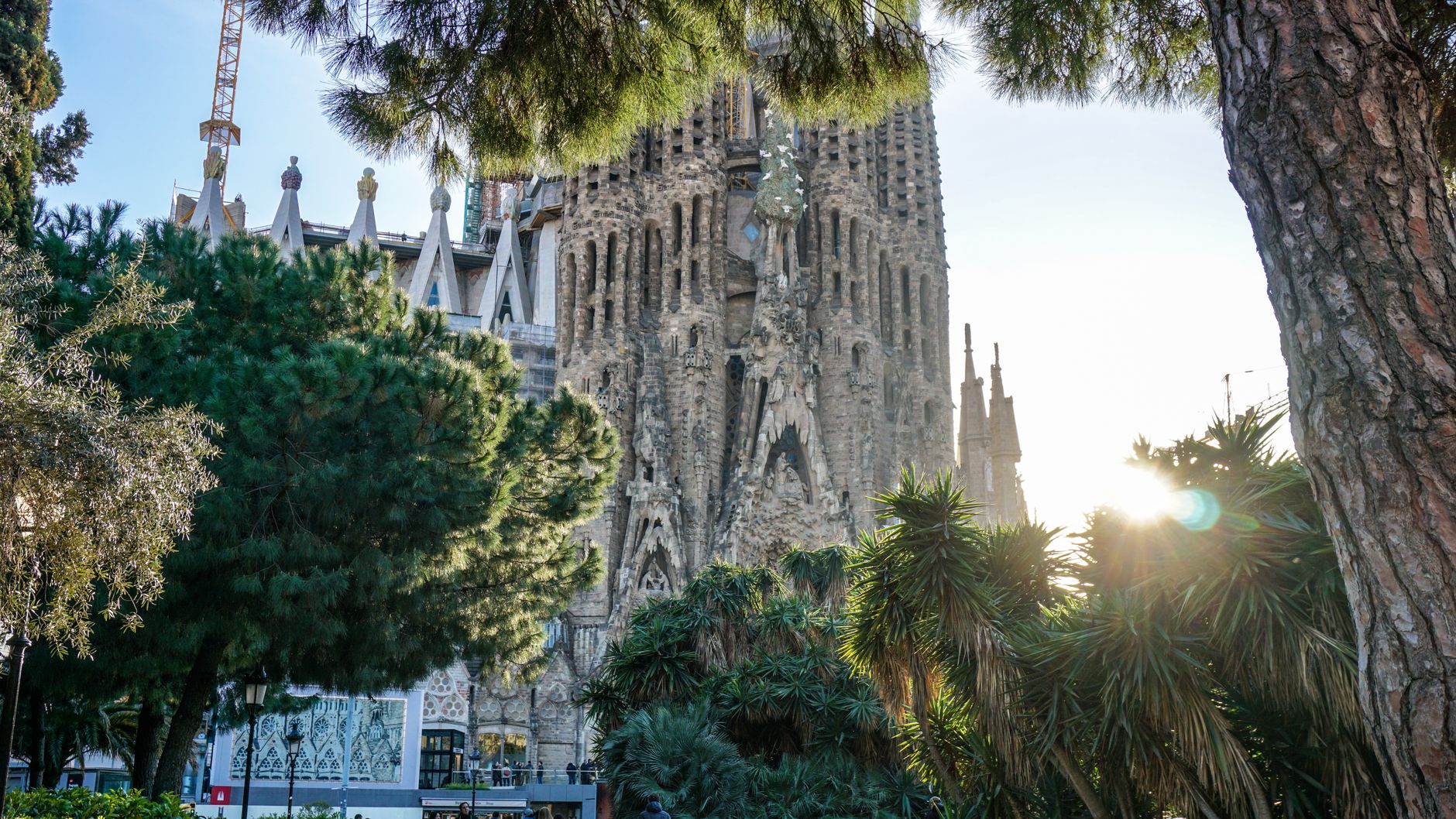 Fachada de la Sagrada Familia en Barcelona