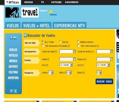 MTV crea un portal de viajes en Internet 1