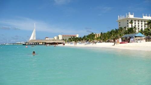 playa palm beach en aruba