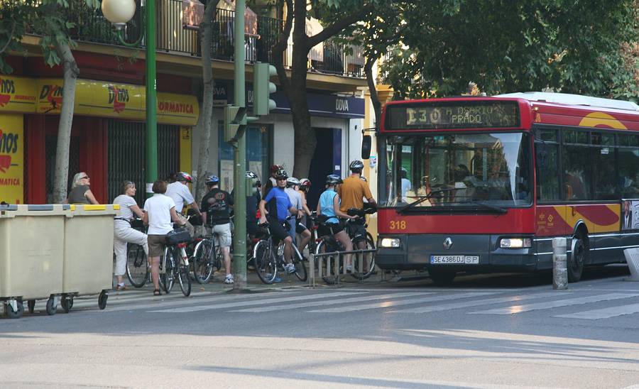 bicicletas en los transportes públicos: autocares