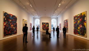 Galería de arte en Londres con pinturas expresionistas alemanas
