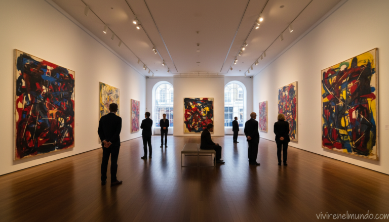Galería de arte en Londres con pinturas expresionistas alemanas
