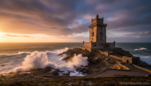 Torre de Hércules en A Coruña, único faro romano activo del mundo, Patrimonio de la Humanidad