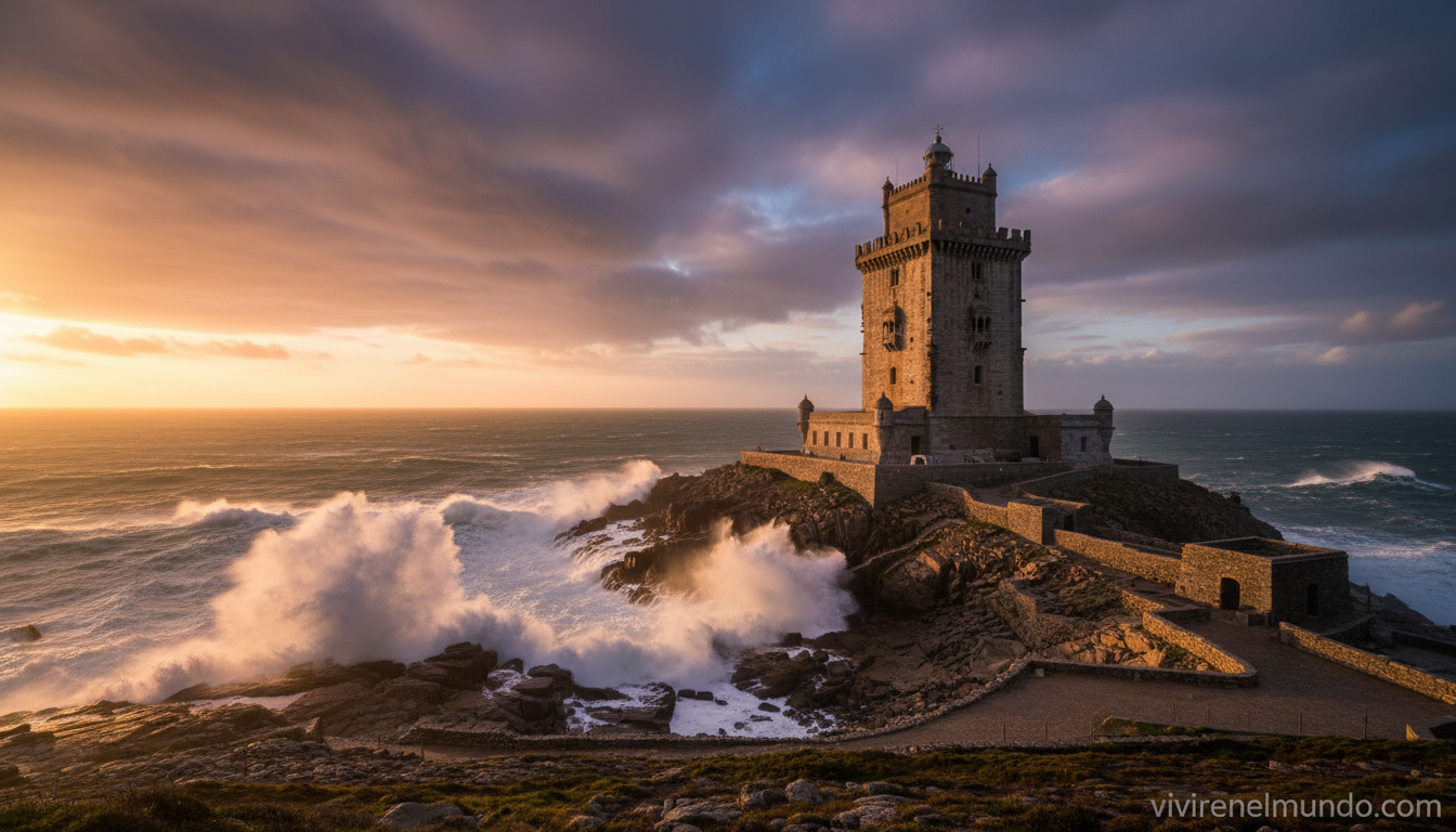 Torre de Hércules en A Coruña, único faro romano activo del mundo, Patrimonio de la Humanidad