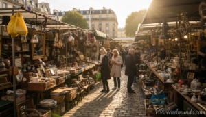 Home Elementor 22 Mercado de las pulgas de París con antiguas y artículos de colección