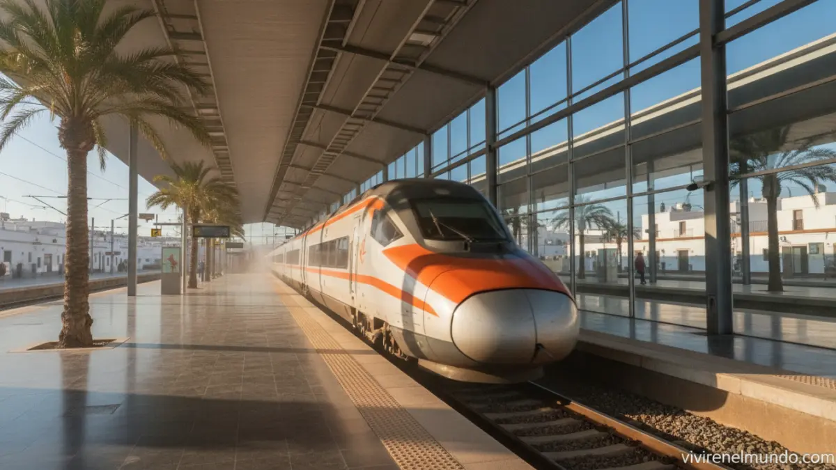 Tren Avant en una estación de Andalucía
